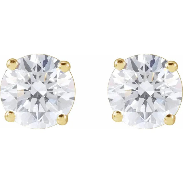 Diamant Solitaire Øreringe