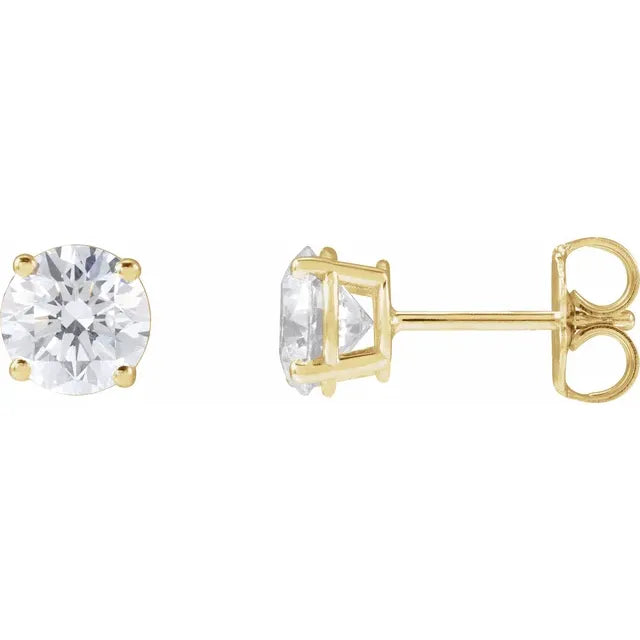 Klassisk diamantørering i 14kt guld med laboratoriedyrkede diamanter