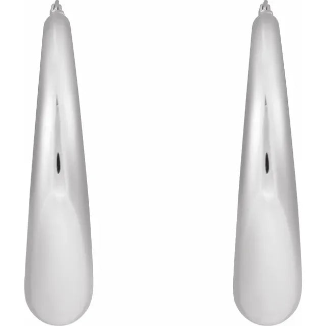 Puffer hoops øreringe