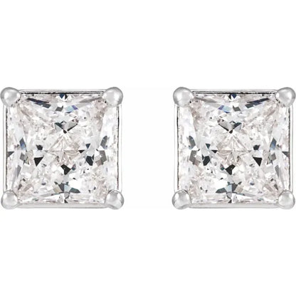 Moissanite ørering 14kt guld