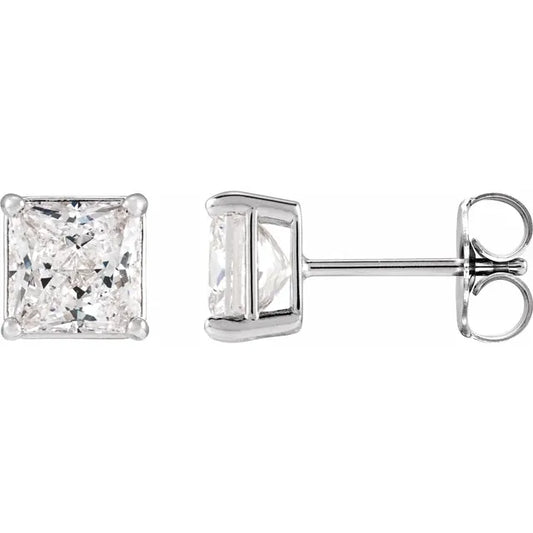 Moissanite ørering 14kt guld