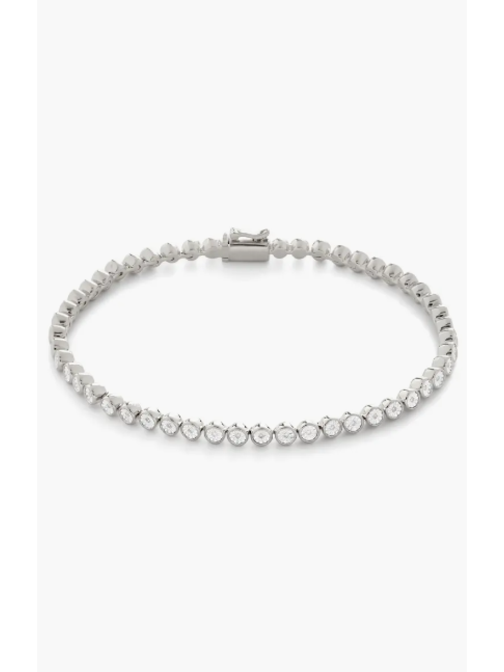 Tennisarmbånd Bezel - eksklusivt design med Moissanite ædelsten