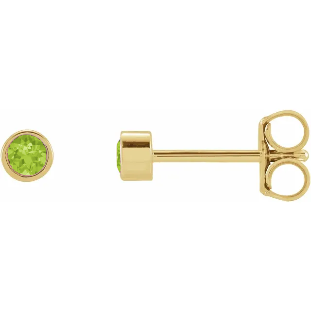 Petit Bezel 14kt Peridot