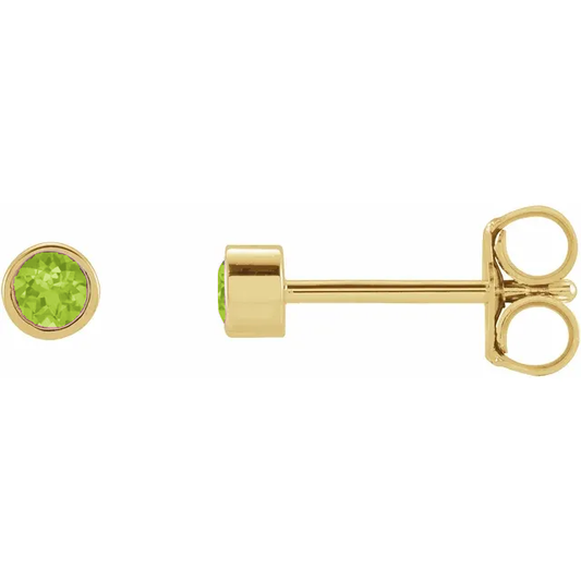 Petit Bezel 14kt Peridot