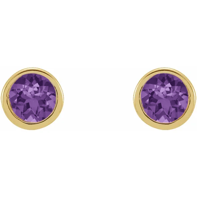 Petit Bezel 14kt Ametyst