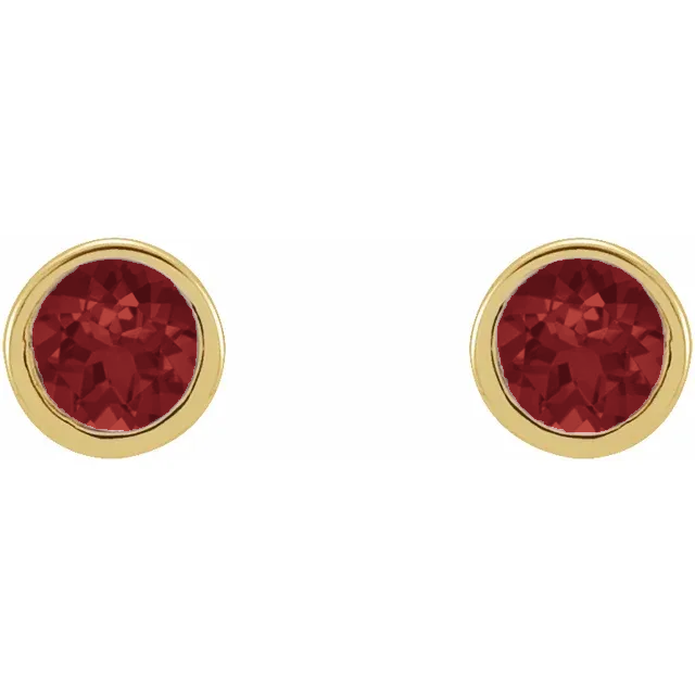Petit Bezel 14kt Granat