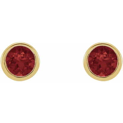Petit Bezel 14kt Granat
