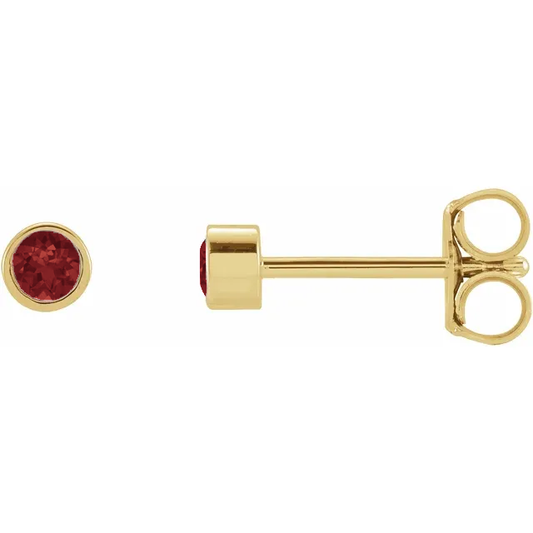 Petit Bezel 14kt Granat