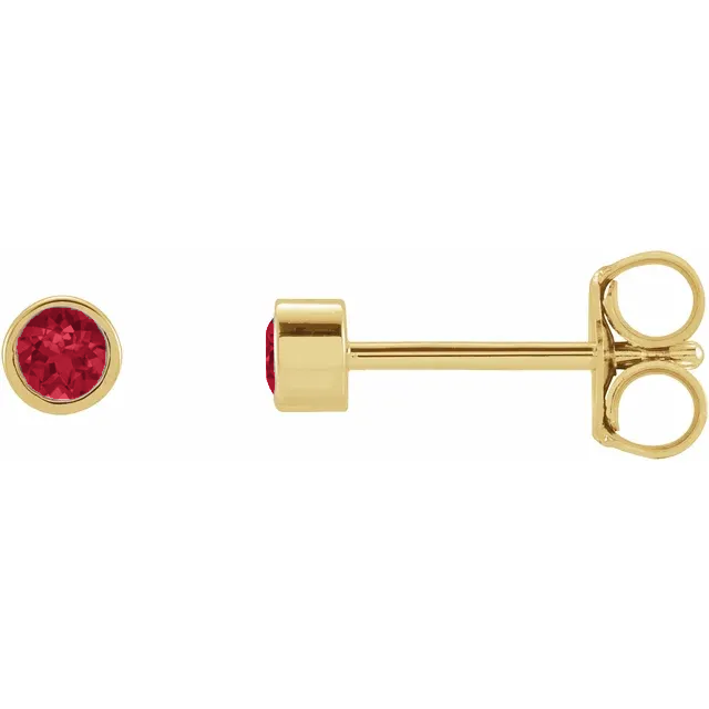 Petit Bezel 14kt Rubin