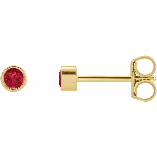 Petit Bezel 14kt Rubin