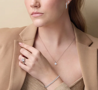 Tennisarmbånd i 14 karat guld med 1–5ct diamanter