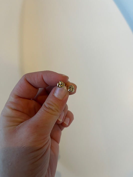 Ørering 14k guld, knude