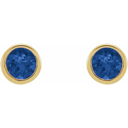 Petit Bezel 14kt Safir